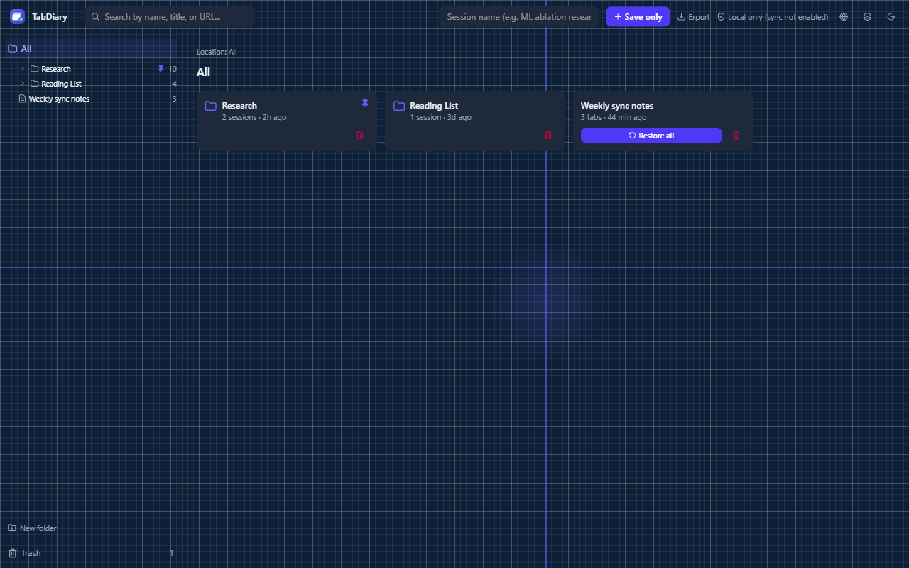 Blueprint Grid background style with a CAD-style crosshair